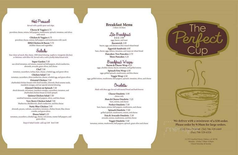 Perfect Cup Fine Dining - Dalton, GA