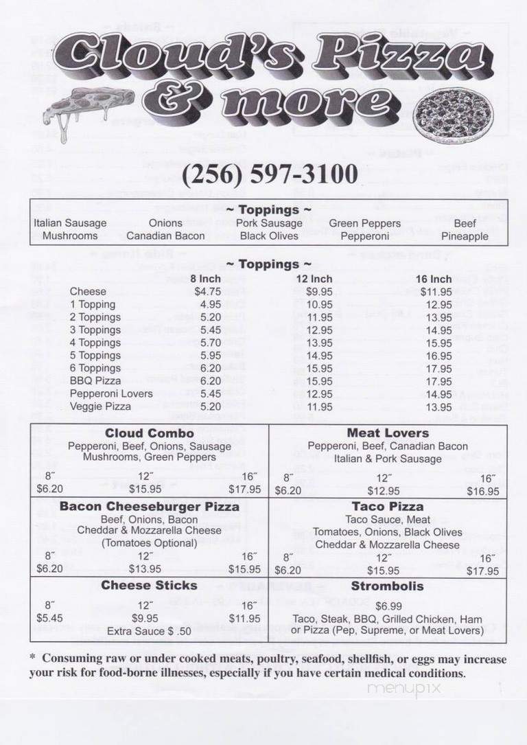 Cloud's Pizza - Higdon, AL