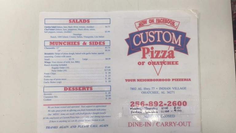 Custom Pizza Of Ohatchee - Ohatchee, AL