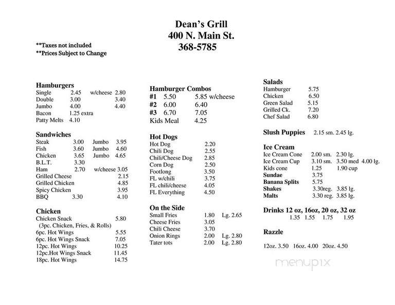 Dean's Northside Grill - Atmore, AL