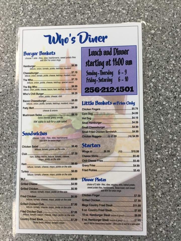 Who's Diner - Alexander City, AL