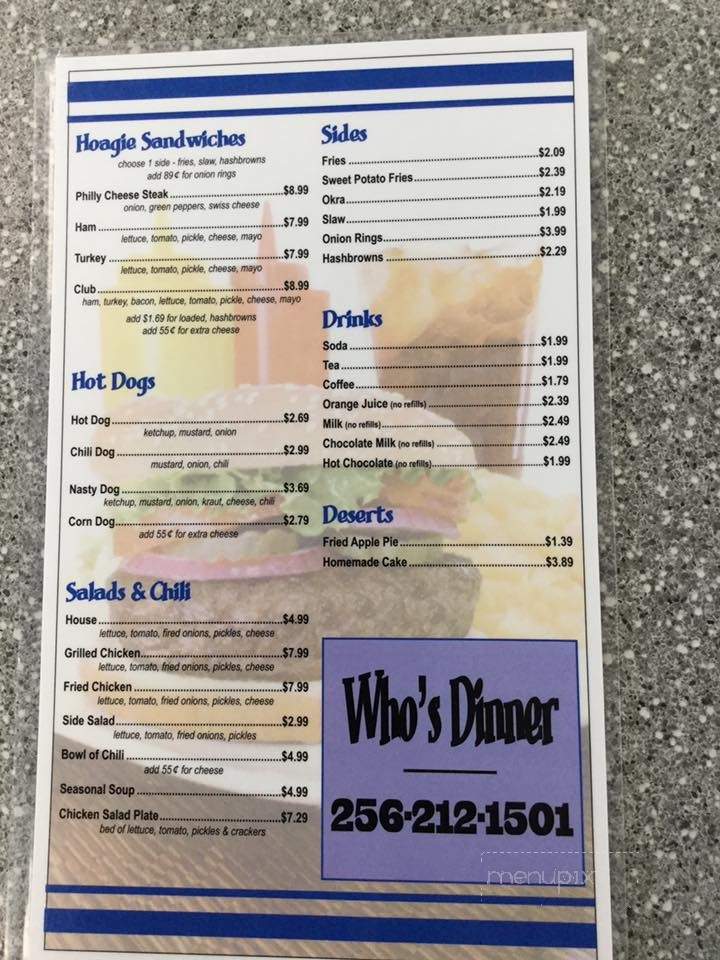 Who's Diner - Alexander City, AL