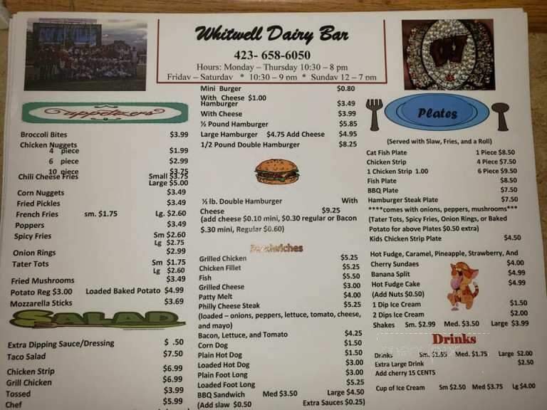 Whitwell Dairy Bar - Whitwell, TN