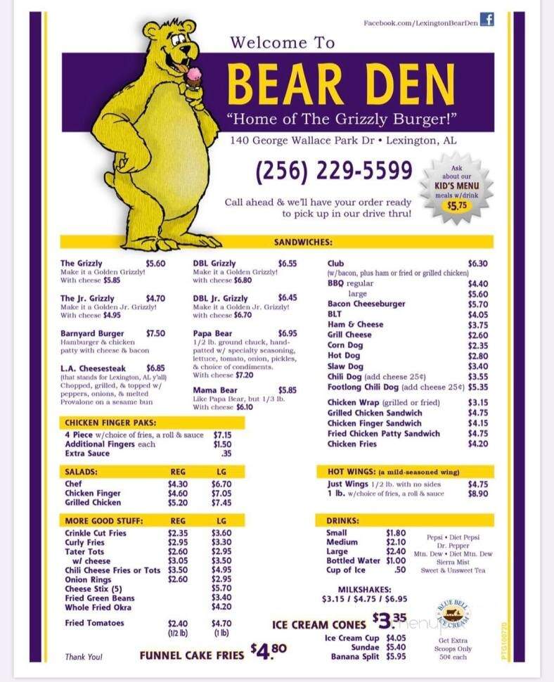 Bear Den - Lexington, AL