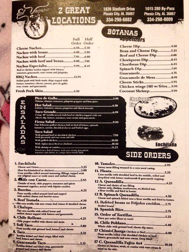 El Vaquero Mexican Restaurant - Phenix City, AL