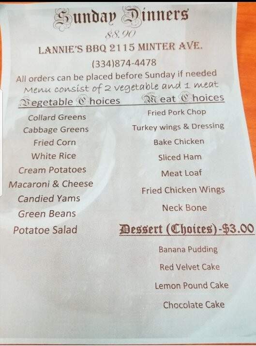 Lannie's Bar-B-Q - Selma, AL