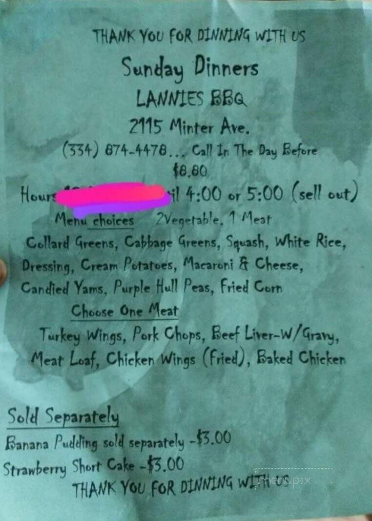 Lannie's Bar-B-Q - Selma, AL