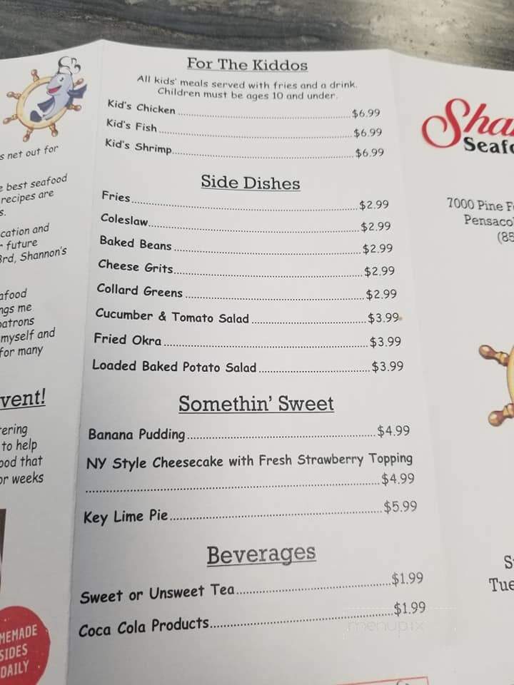 Shannon's Seafood Kitchen - Pensacola, FL