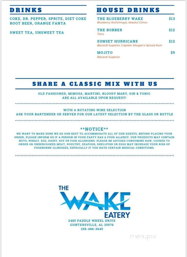 The Wake Eatery - Guntersville, AL