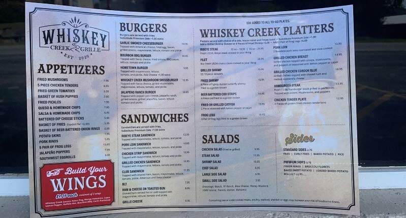 Whiskey Creek Grille - Fayetteville, TN