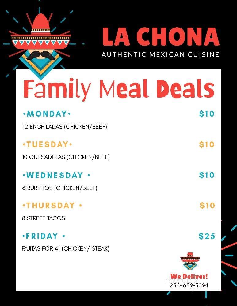 La Chona Mexican Restaurant - Geraldine, AL