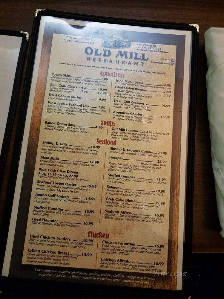 Old Mill Restaurant - Dothan, AL