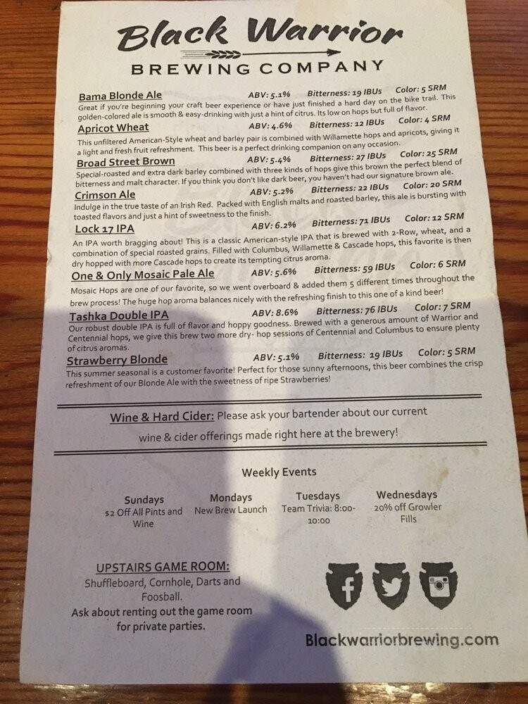 Black Warrior Brewing Company - Tuscaloosa, AL