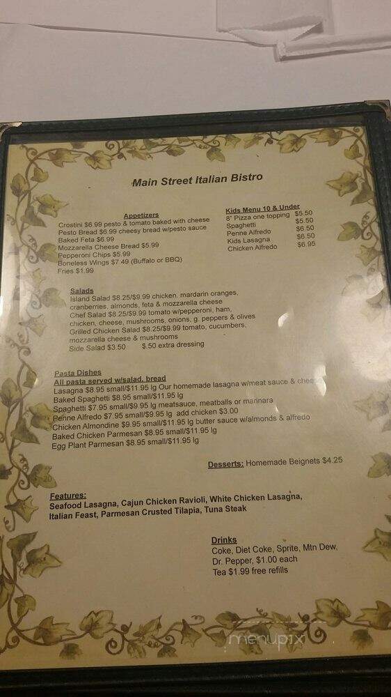 Main Street Italian Bistro - Springville, AL