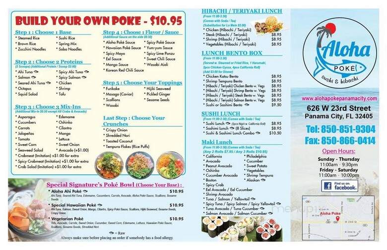 Aloha Poke Sushi & Hibachi - Panama City, FL