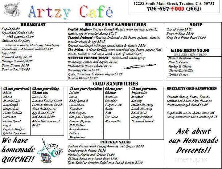 Artzy Cafe - Trenton, GA