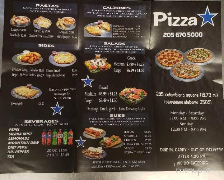 The Pizza Star - Columbiana, AL