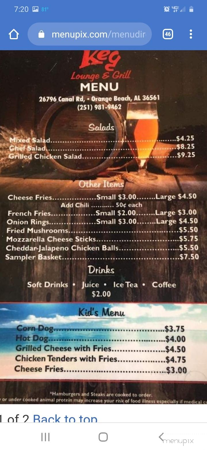 Keg Lounge & Grill - Orange Beach, AL