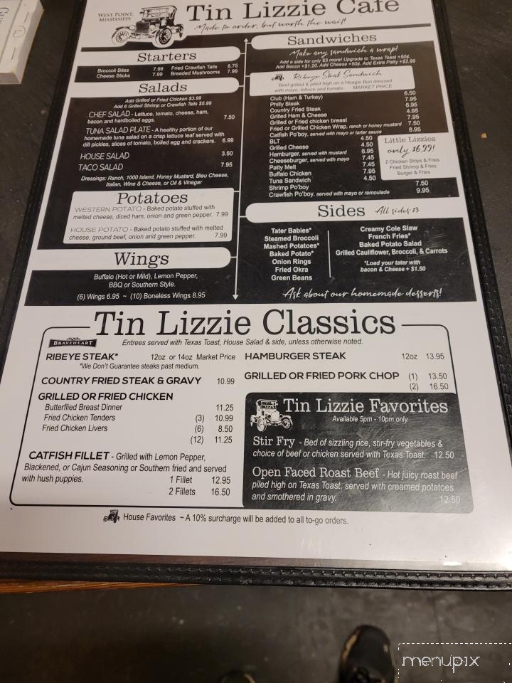 Tin Lizzie Cafe - West Point, MS